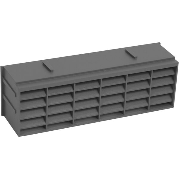 PLASTIC AIRBRICK 9" X 3" - BLUE/BLACK