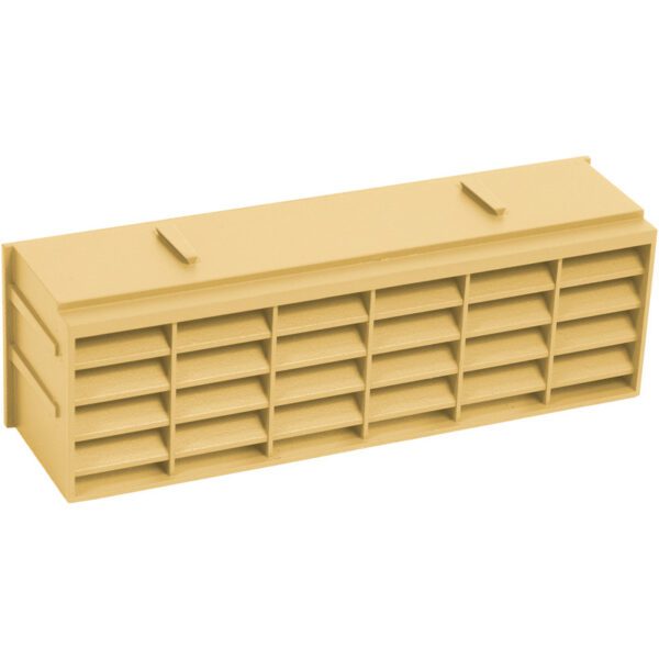 PLASTIC AIRBRICK 9" X 3" - BUFF