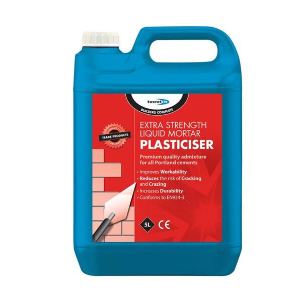 BOND IT LIQUID MORTAR PLASTICISER 5L BDH010