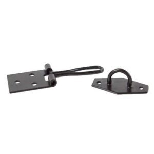 HASP & STAPLE WIRE 100MM - BLACK HQ1885