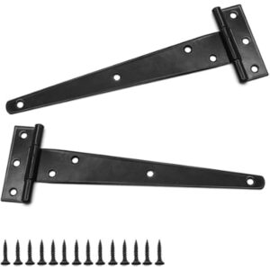 JG 121 MEDIUM TEE HINGE 12" - BLACK (PAIR) H5H121B120