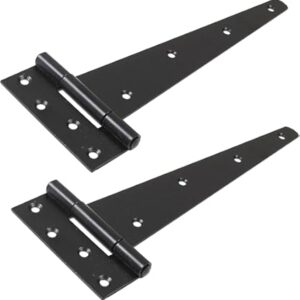 JG 121 MEDIUM TEE HINGE BLACK 18" - BLACK (PAIR) H5H121B180