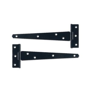 JG 121A LIGHT TEE HINGE 9" - BLACK (PAIR) H5H121AB090