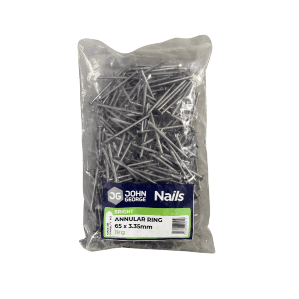 JG ANNULAR RING NAIL BRIGHT 65MM - 1KG N2ASB4065