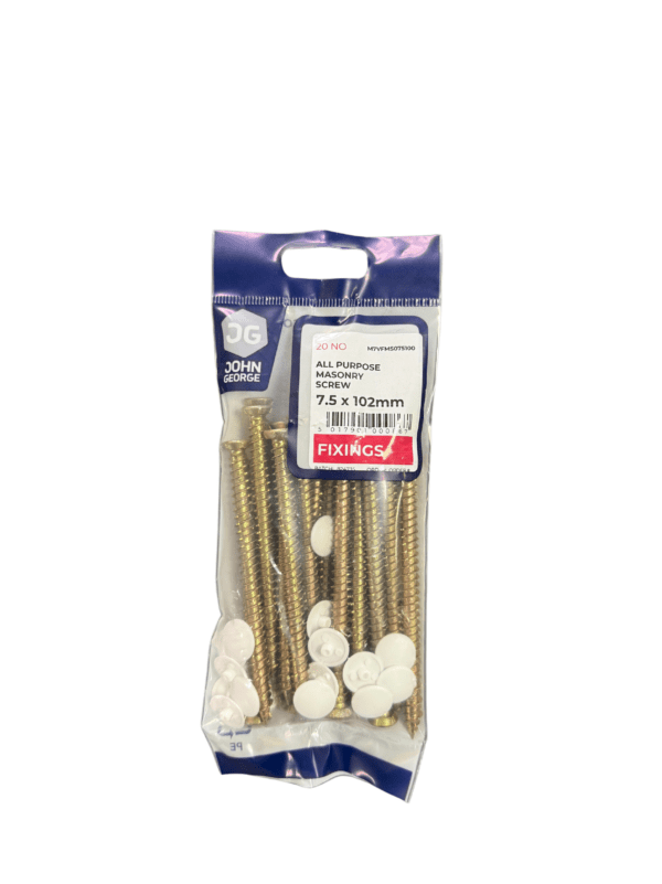 JG CONCRETE SCREW 7.5 X 102MM (20) M7VFMS075100