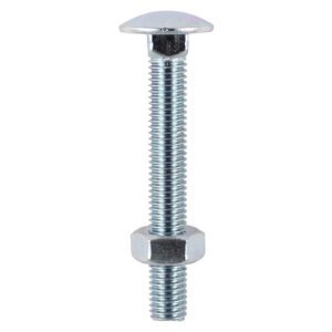 JG CUP SQ HEX BOLT & NUT BZP M10 X 150 (4) B4CSZ10150