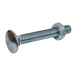 JG CUP SQ HEX BOLT & NUT BZP M8 X 50 (6) B4CSZ08050