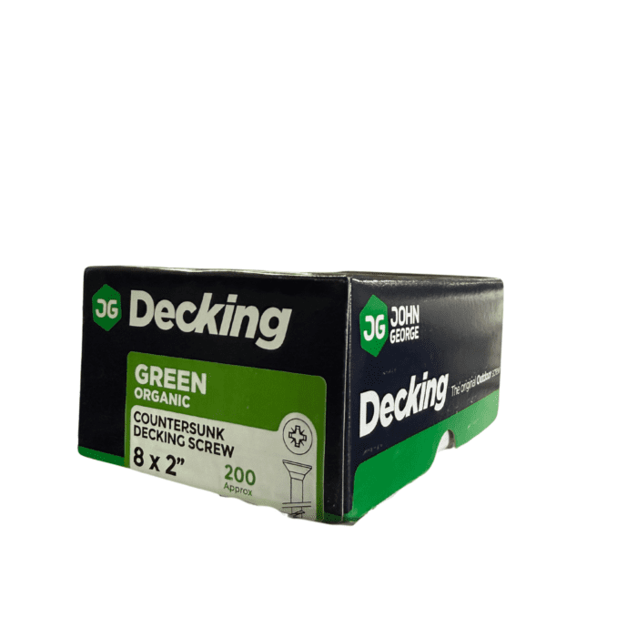 JG DECKING SCREW GREEN CSK POZI 8 X 2 (200) SDTY082