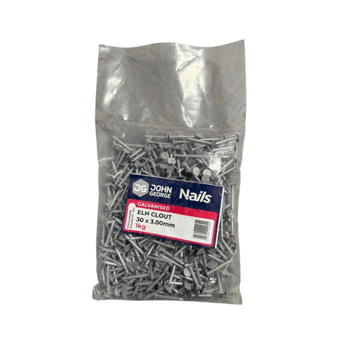 ELH CLOUT NAILS GALV 30MM - 1KG