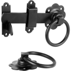 JG GATE RING LATCH 6" - BLACK H5D1136B600