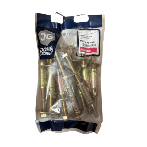 JG LOOSE SHIELD ANCHOR M10 X 75 (10) M7SL10075
