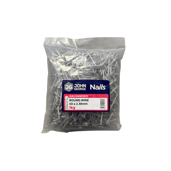 GALV ROUND WIRE NAILS 40 X 2.65 - 1KG (OJ542294)