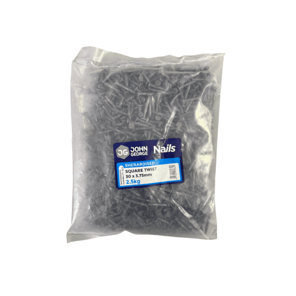 JG SHERD SQ TWIST NAILS 30 X 3.75 - 2.5KG
