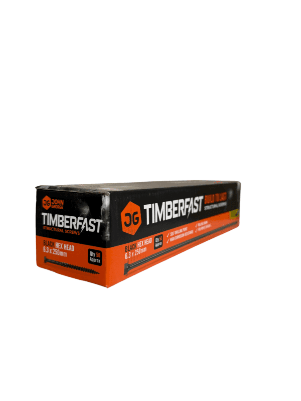 JG TIMBERFAST SCREW 6.3 X 250MM (50)