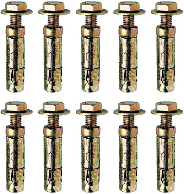 LOOSE BOLT SHIELD ANCHOR M6 X 25 (10)