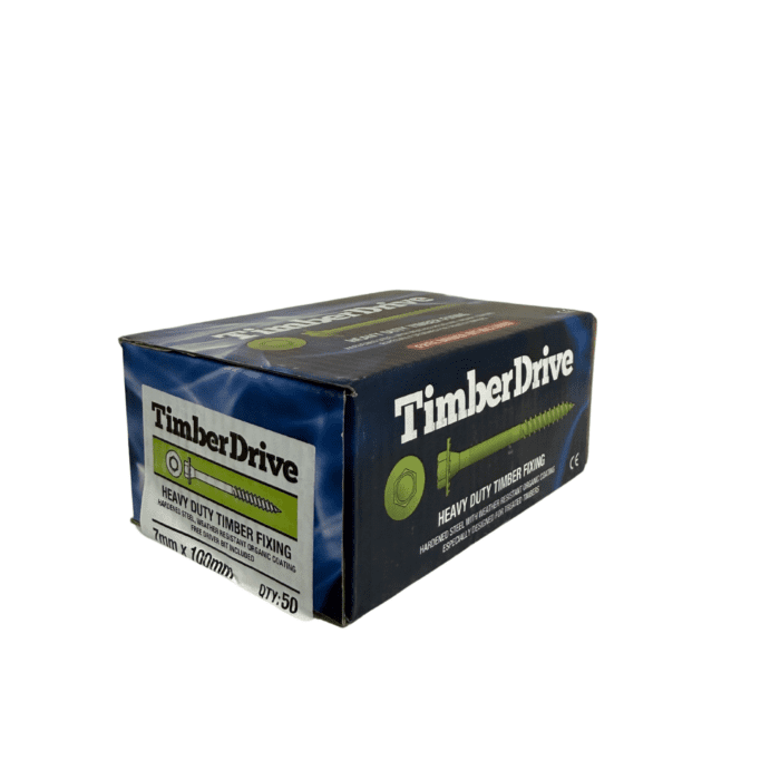 TIMBERDRIVE SCREW - 7 x 100mm (BOX 50)