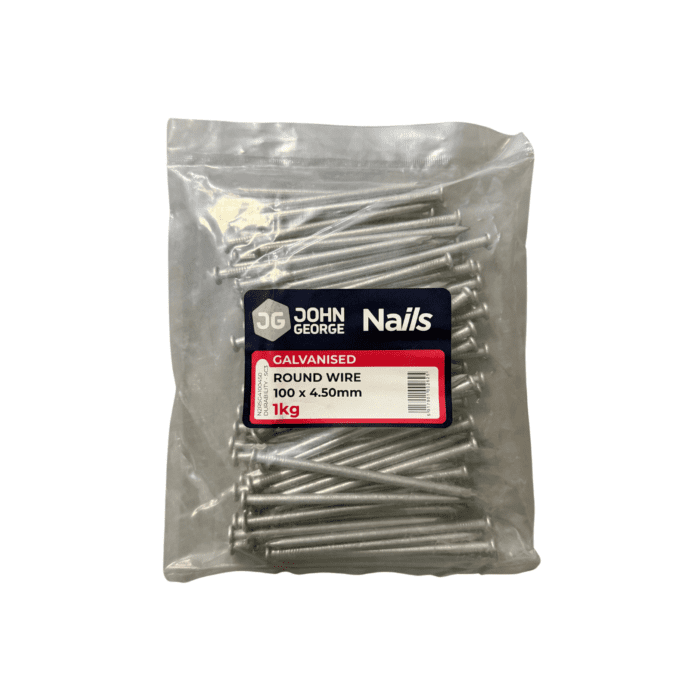 GALV ROUND WIRE NAILS 100 X 4.50 - 1KG
