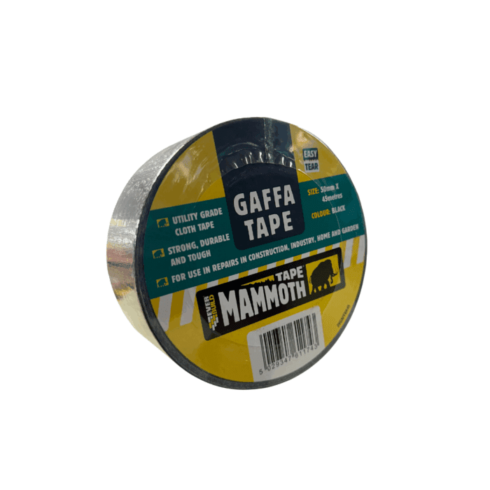 GAFFA TAPE 50mm x 45m - BLACK (467448)