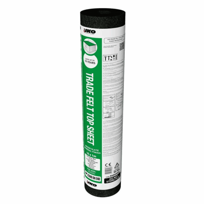 GREEN MINERAL TRADE FELT TOP SHEET - 10 X 1MTR
