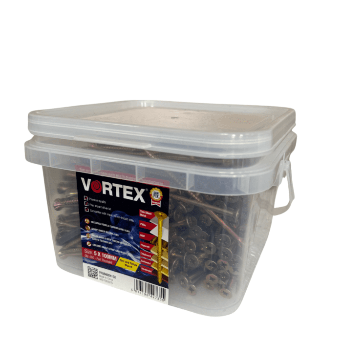 VORTEX WOODSCREWS 5 X 100MM (TUB 600)