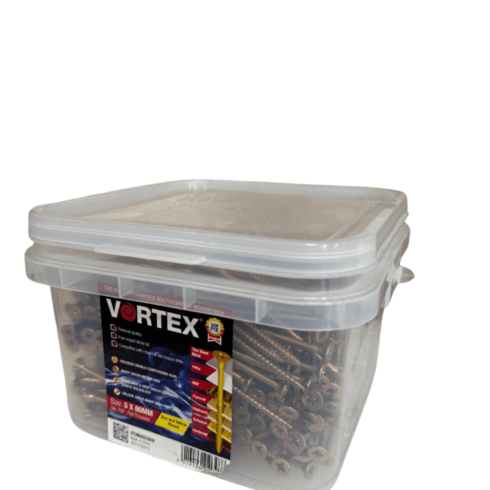 VORTEX WOODSCREWS 5 X 80MM (TUB 700)