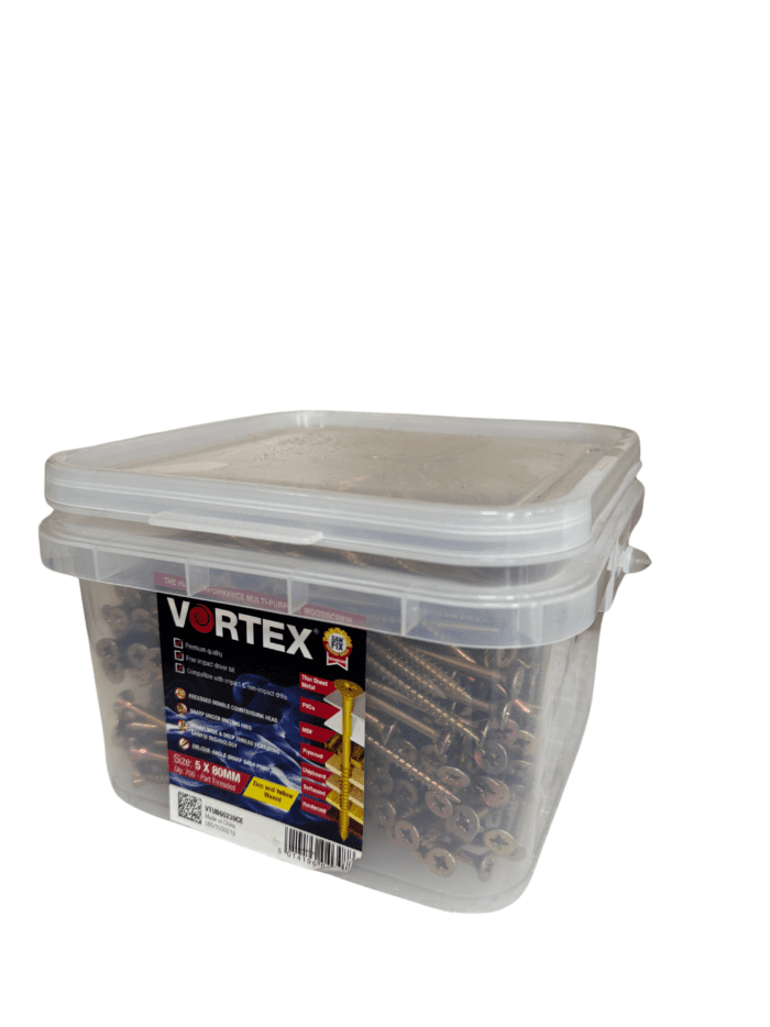 VORTEX WOODSCREWS 5 X 80MM (TUB 700)