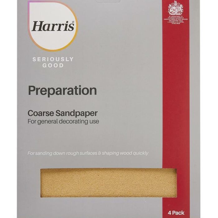 HARRIS ULTIMATE SANDPAPER COARSE - 4PK 103064203