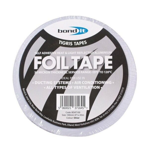 BOND IT ALUMINIUM FOIL TAPE - 50MM x 45M BDAT50