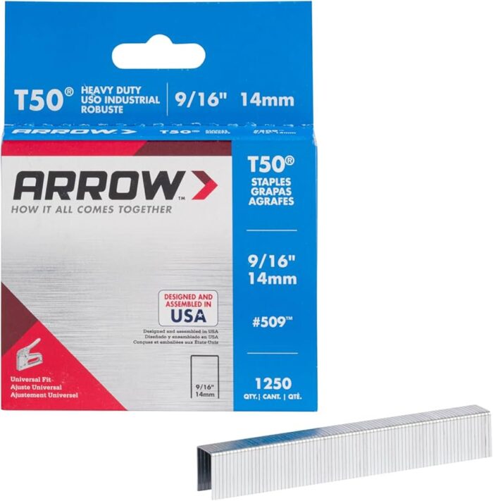 ARROW T50 STAPLES 14MM 9/16" (1250)
