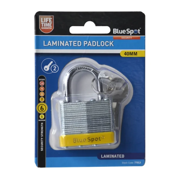 BLUESPOT 40MM LAMINATED PADLOCK