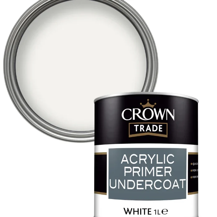 CROWN TRADE ACRYLIC PRIMER UNDERCOAT 1L - WHITE
