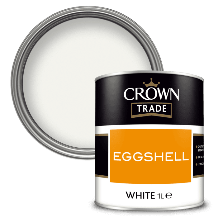 CROWN TRADE EGGSHELL 1L - WHITE