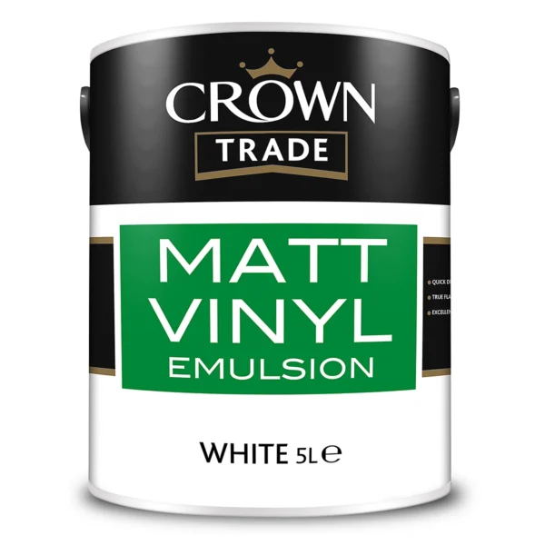 CROWN TRADE MATT VINYL EMULSION 5L - WHITE