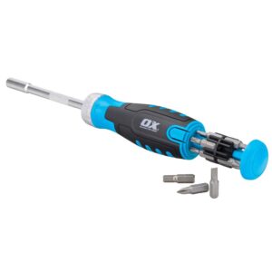 OX PRO MULTIBIT RACHET SCREWDRIVER (P361501)