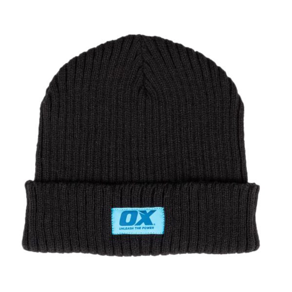 OX WINTER KNITTED BEANIE - BLACK