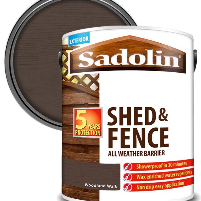 SADOLIN SHED & FENCE PAINT 10L - WOODLAND WALK