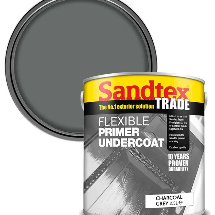 SANDTEX FLEX PRIMER UNDERCOAT 2.5L - CHARCOAL GREY