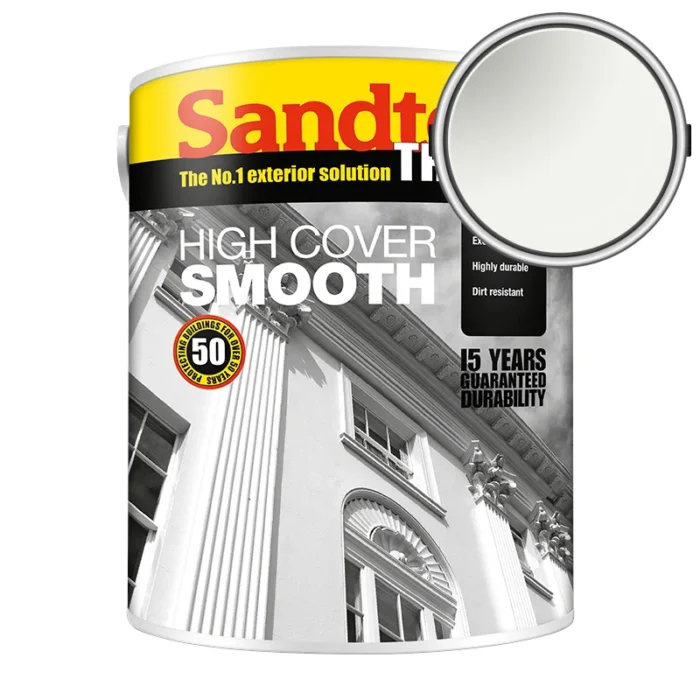SANDTEX HIGH COVER SMOOTH 5L - WHITE