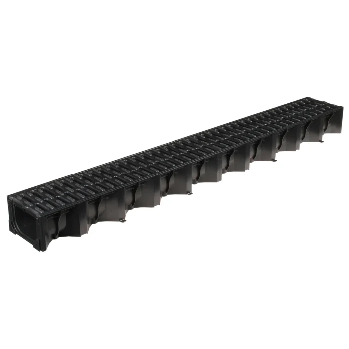 1M PLASTIC ACO HEXDRAIN - BLACK (19310)