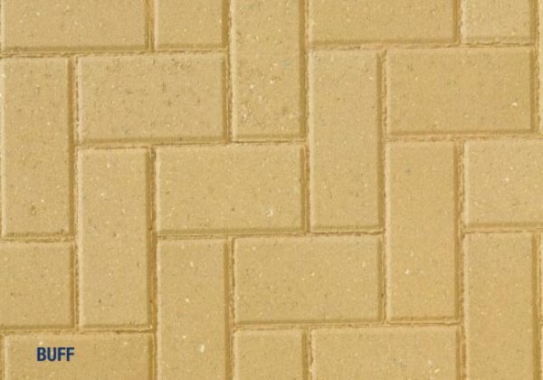 BRETT OMEGA BLOCK PAVING 200 x 100 x 60mm BUFF (PRICE PER SQ. METRE)