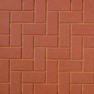 BRETT OMEGA BLOCK PAVING 200 x 100 x 60mm RED (PRICE PER SQ. METRE)