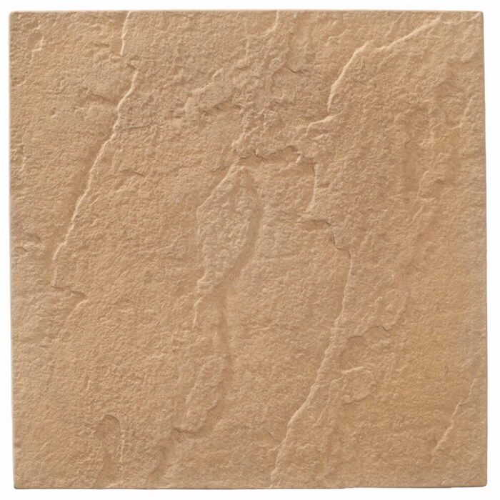 CASTACRETE 450 X 450 ECONOMY RIVEN SLAB - BUFF (STONE)