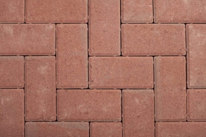 CASTACRETE BLOCK PAVING  200 x 100 x 50mm RED (PRICE PER SQ. METRE )