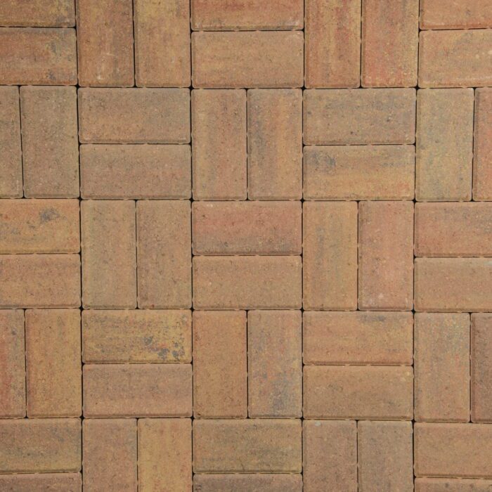 CASTACRETE BLOCK PAVING  200 x 100 x 60mm AUTUMN MIX (PRICE PER SQ. METRE)