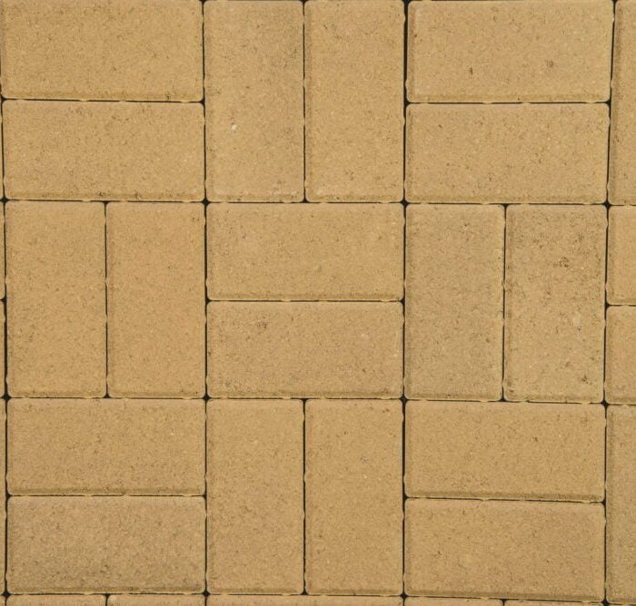 CASTACRETE BLOCK PAVING  200 x 100 x 50mm BUFF (PRICE PER SQ. METRE)