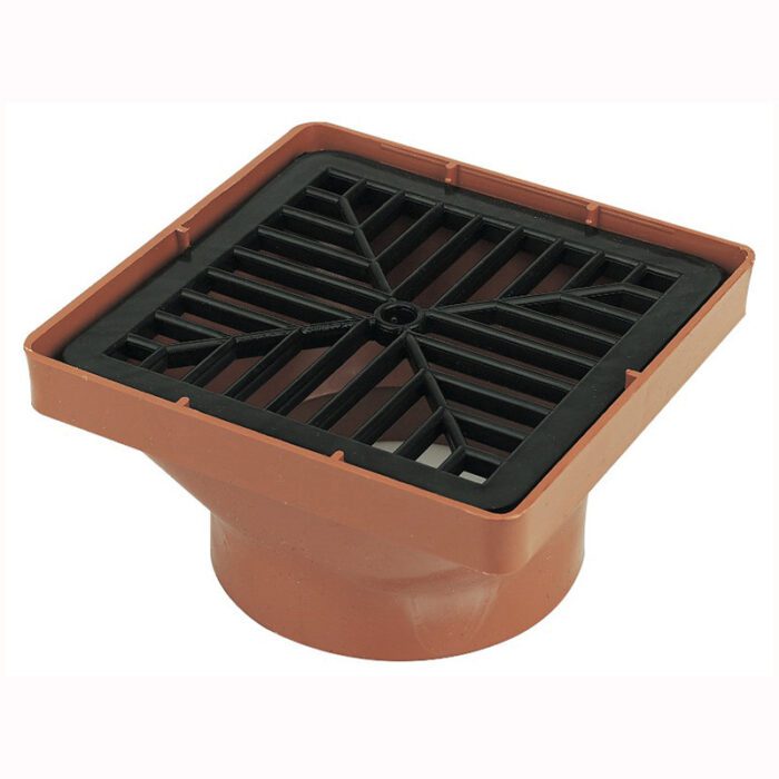 FLOPLAST 110MM SQUARE HOPPER INC. POLY GRID D504