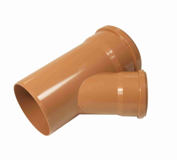FLOPLAST 160 X 110MM UNDERGROUND 45 DEG (Y) UNEQUAL JUNCTION D/S 6D218