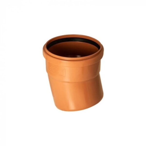 FLOPLAST 160MM UNDERGROUND 15 DEG BEND S/S 6D167