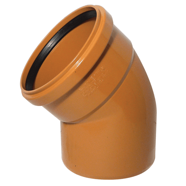 FLOPLAST 160MM UNDERGROUND 30 DEG BEND S/S 6D164