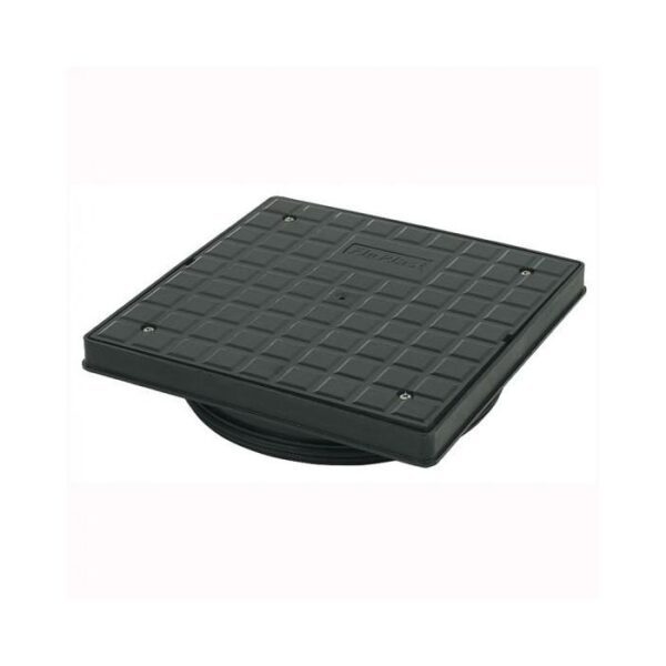 FLOPLAST 340MM SQUARE SEALED PLASTIC SCREW DOWN COVER & FRAME (A15) D830